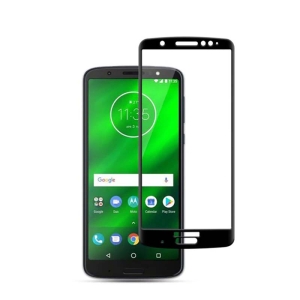 محافظ صفحه نمایش تمام چسب با پوشش کامل Glass Screen Protector For Motorola Moto G6