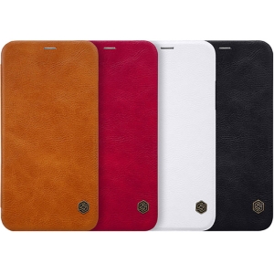 کیف چرمی نیلکین Apple iPhone XS مدل Qin Leather