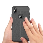 قاب محافظ ژله ای طرح چرم Auto Focus Jelly Case Apple iPhone XS Max