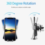 پایه نگهدارنده و شارژر وایرلس Baseus Metal Wireless Charger Gravity Car Mount