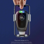 پایه نگهدارنده و شارژر وایرلس Baseus Metal Wireless Charger Gravity Car Mount