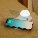 شارژر بی سیم و چراغ خواب Baseus WXMGD-02 Mushroom 10W Qi Wireless Charger Pad Desk Lamp Night Light