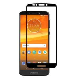 محافظ صفحه نمایش تمام چسب با پوشش کامل Glass Screen Protector For Motorola Moto E5 Plus