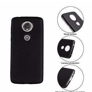 قاب محافظ ژله ای Haimen Fiber Carbon Texture For Motorola Moto E5 Plus