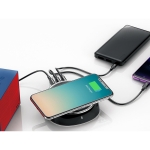 شارژر بی سیم و هاب 3 پورت بیسوس Baseus Star Sky 2-in-1 Desktop Wired 3 USB Ports Wireless Charger