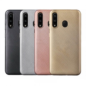 قاب محافظ ژله ای Samsung Galaxy M10 مدل Haimen Carbon Fiber Case