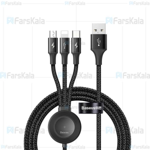 کابل چهار کاره بیسوس Baseus Star Ring Series 4 in 1 Wireless Charging Cable