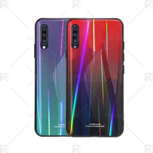 قاب محافظ لیزری رنگین کمانی سامسونگ Aurora Laser Case For Samsung Galaxy A50