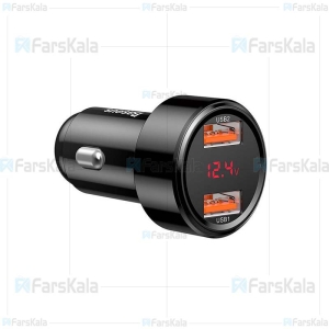 شارژر فندکی فست شارژ بیسوس Baseus BS-C20A 45W Quick Charge 4.0 3.0 USB Car Charger