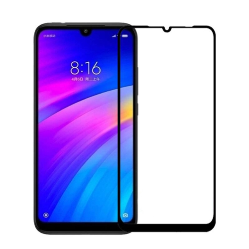 محافظ صفحه نمایش تمام چسب با پوشش کامل Full Glass Screen Protector For Xiaomi Redmi 7