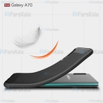 قاب محافظ ژله ای سامسونگ Fiber Carbon Rugged Armor Case For Samsung Galaxy A70