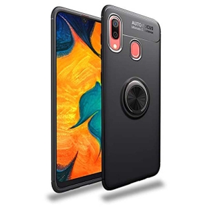 قاب ژله ای طرح چرم انگشتی سامسونگ Becation A.F Magnetic Ring For Samsung Galaxy A40