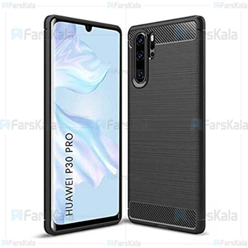 قاب محافظ ژله ای هواوی Fiber Carbon Rugged Armor Case For Huawei P30 Pro
