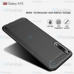 قاب محافظ ژله ای سامسونگ Fiber Carbon Rugged Armor Case For Samsung Galaxy A70