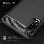 قاب محافظ ژله ای سامسونگ Fiber Carbon Rugged Armor Case For Samsung Galaxy A70