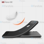 قاب محافظ ژله ای هواوی Fiber Carbon Rugged Armor Case For Huawei Honor 8C
