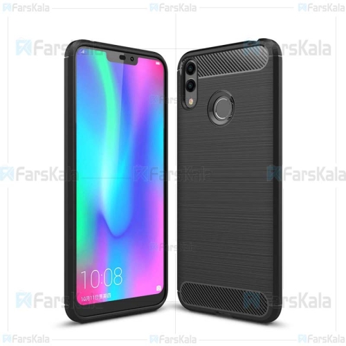 قاب محافظ ژله ای هواوی Fiber Carbon Rugged Armor Case For Huawei Honor 8C