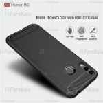 قاب محافظ ژله ای هواوی Fiber Carbon Rugged Armor Case For Huawei Honor 8C
