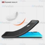 قاب محافظ ژله ای هواوی Fiber Carbon Rugged Armor Case For Huawei Nova 4