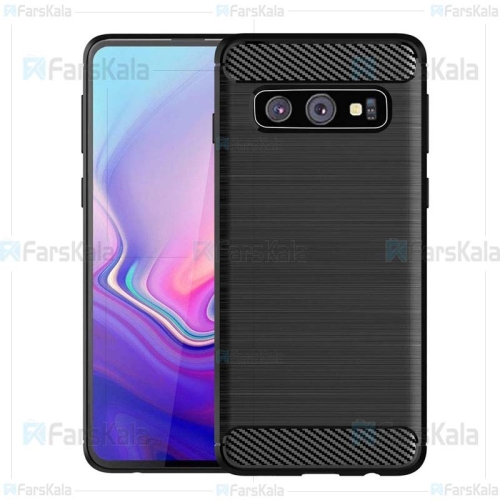 قاب محافظ ژله ای سامسونگ Fiber Carbon Rugged Armor Case For Samsung Galaxy S10e