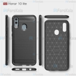 قاب محافظ ژله ای هواوی Fiber Carbon Rugged Armor Case For Huawei Honor 10 Lite / P Smart 2019