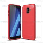 قاب محافظ ژله ای سامسونگ Fiber Carbon Rugged Armor Case For Samsung Galaxy A6 2018