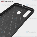 قاب محافظ ژله ای هواوی Fiber Carbon Rugged Armor Case For Huawei Nova 4