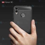 قاب محافظ ژله ای هواوی Fiber Carbon Rugged Armor Case For Huawei Honor 8C