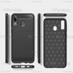 قاب محافظ ژله ای سامسونگ Fiber Carbon Rugged Armor Case For Samsung Galaxy M20