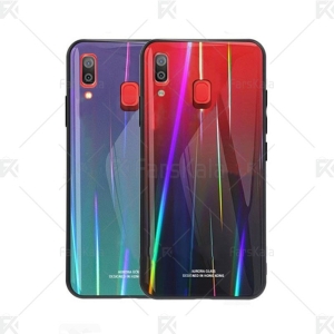 قاب محافظ لیزری رنگین کمانی سامسونگ Aurora Laser Case For Samsung Galaxy A20 / A30