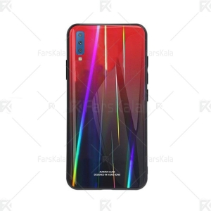 قاب محافظ لیزری رنگین کمانی سامسونگ Aurora Laser Case For Samsung Galaxy A7 2018