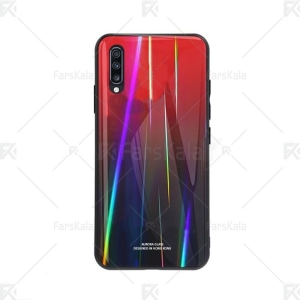 قاب محافظ لیزری رنگین کمانی سامسونگ Aurora Laser Case For Samsung Galaxy A70
