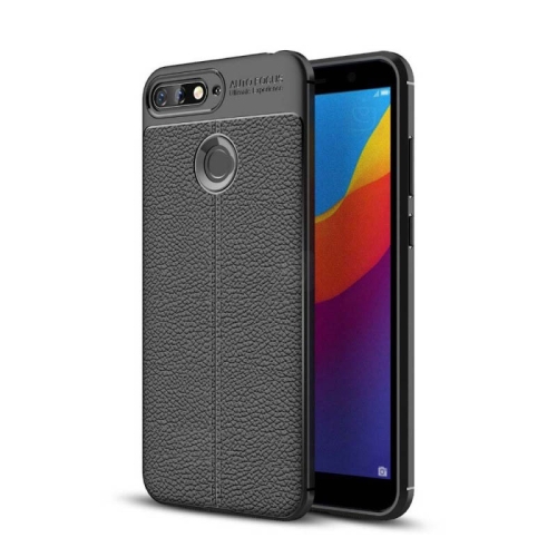 قاب ژله ای طرح چرم هواوی Auto Focus Jelly Case For Huawei Y6 Prime 2018