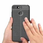 قاب ژله ای طرح چرم هواوی Auto Focus Jelly Case For Huawei Y6 Prime 2018