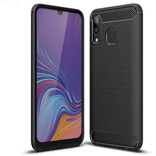 قاب محافظ ژله ای سامسونگ Fiber Carbon Rugged Armor Case For Samsung Galaxy A30
