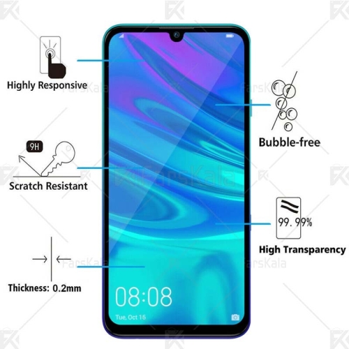 محافظ صفحه نمایش تمام چسب با پوشش کامل Full Glass Screen Protector For Huawei P Smart Plus 2019 / Enjoy 9S