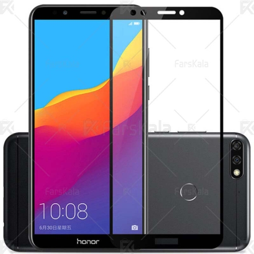 محافظ صفحه نمایش تمام چسب با پوشش کامل Full Glass Screen Protector For Huawei Y6 Prime 2018
