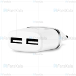 شارژر دیواری هوکو Hoco C12 Dual USB Charger توان 2.4 آمپر همراه با کابل