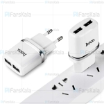 شارژر دیواری هوکو Hoco C12 Dual USB Charger توان 2.4 آمپر همراه با کابل