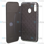 کیف محافظ چرمی سامسونگ Leather Standing Magnetic Cover For Samsung Galaxy M20