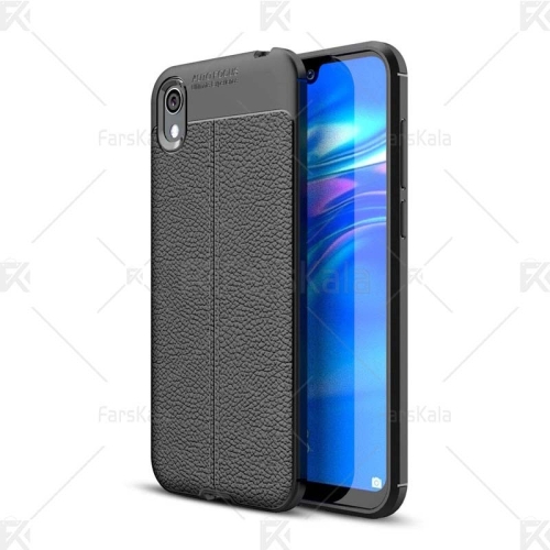 قاب ژله ای طرح چرم هواوی Y5 2019 / Honor 8S مدل Auto Focus