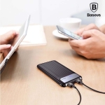 پاوربانک 10000 فست شارژ بیسوس Baseus Thin QC3.0 M+T Digital Display PPYZ-C01