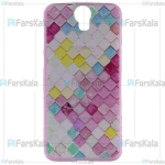 قاب محافظ طرح دار اچ تی سی Patterned Protective Frame Case For HTC One E9 plus