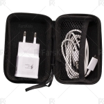 آداپتور شارژ سریع اصلی سامسونگ همراه با کابل و کیف Samsung Charger Fast Quick Charging USB Travel Wall Adapter