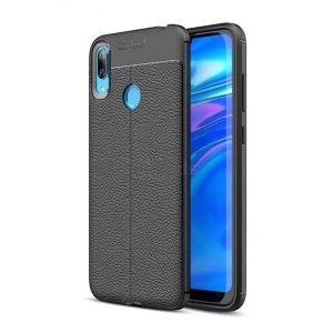 قاب طرح چرم هواوی Y7 2019 / Y7 Prime 2019 مدل Auto Focus
