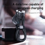 کابل چهار کاره بیسوس Baseus Star Ring Series 4 in 1 Wireless Charging Cable