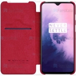 کیف محافظ چرمی نیلکین وان پلاس Nillkin Qin Case For OnePlus 7