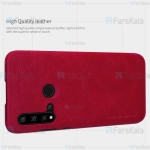کیف چرمی نیلکین هواوی Nillkin Qin Leather Case For Huawei Nova 5i / P20 Lite 2019