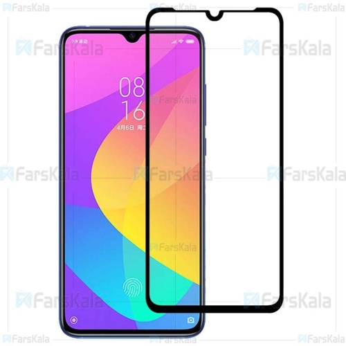 محافظ صفحه نمایش تمام چسب با پوشش کامل Full Glass Screen Protector For Xiaomi Mi CC9