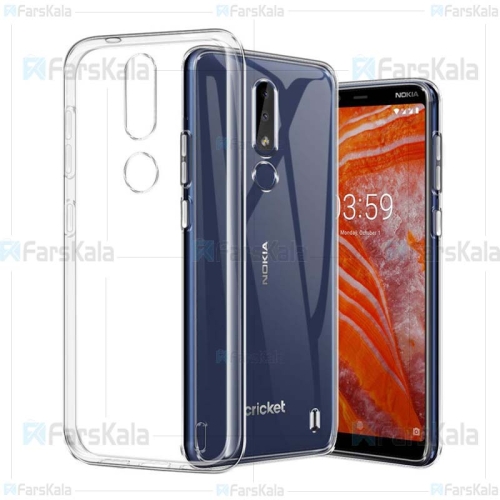 قاب محافظ ژله ای 5 گرمی نوکیا Clear Jelly Case For Nokia 3.1 Plus / Nokia X3